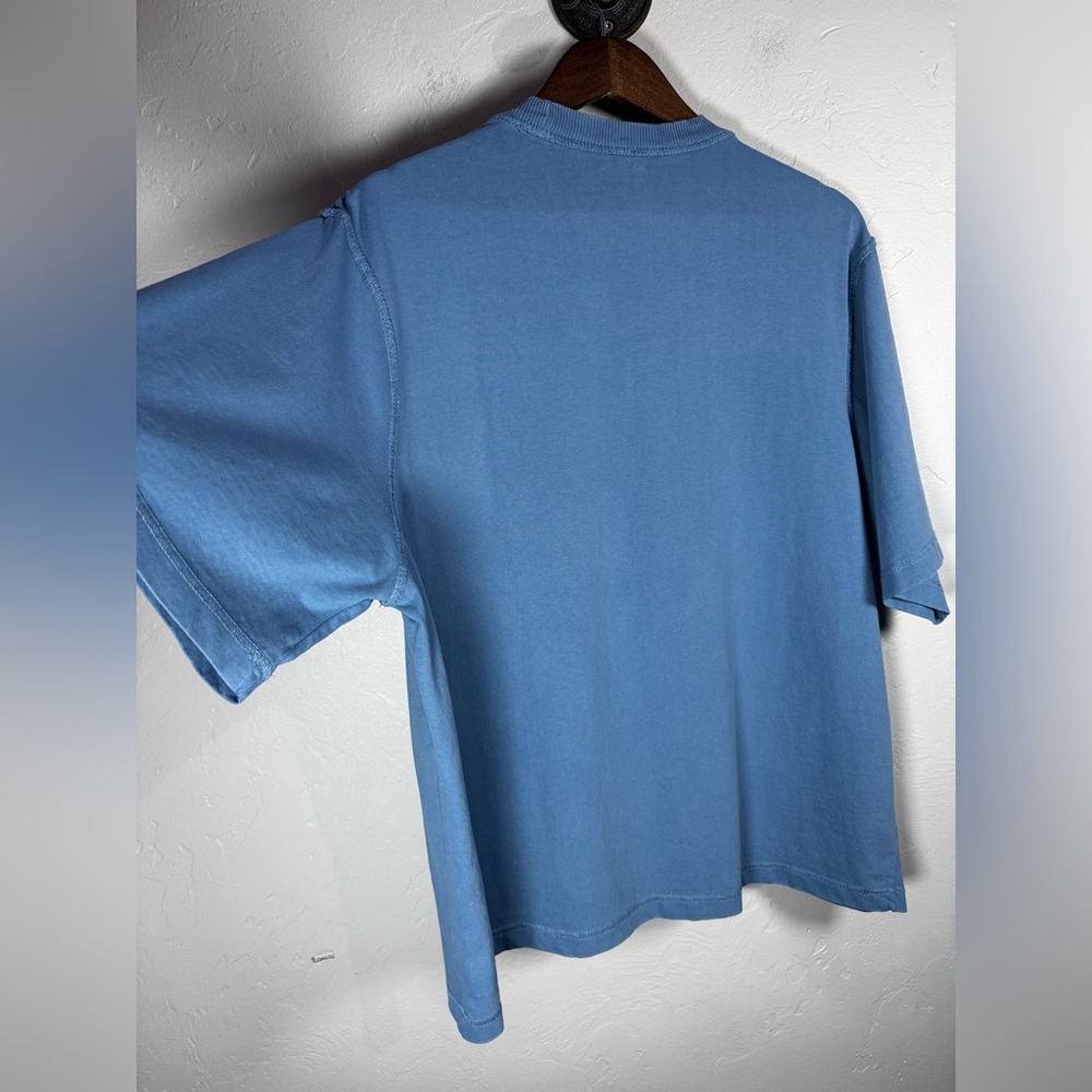 RSQ 100% Cotton Vintage Wash Men's Boxy Blue Tee Size Small - Picture 4 of 9